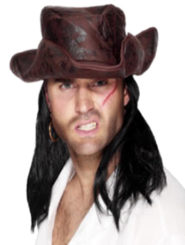 Pirate Hat With Hair Accessory
